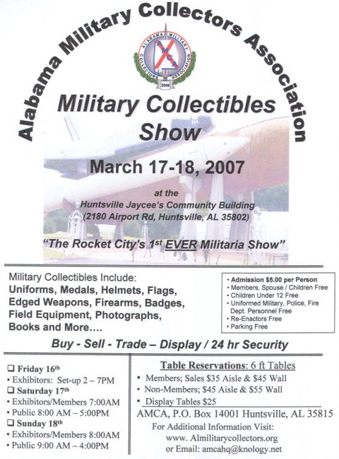 AMCA March Gunshow Flyer