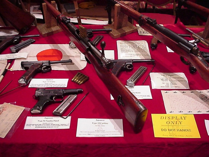 Nambu/44 Carbine Display Picture 4 TMCA Show Thanksgiving 2002 Stancil collection